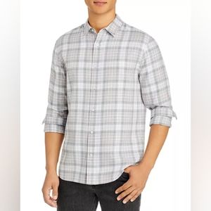 New! Vince Boulevard Plaid Long Sleeve Button Up Shirt Size XL